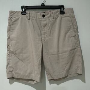 Theory Shorts Cotton Polyester Elastane Size 34 Flat Front